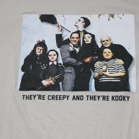 Adaams Family Graphic Short Sleeve Tee - Beige - Picture 2 of 3